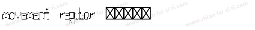 movement regular字体转换